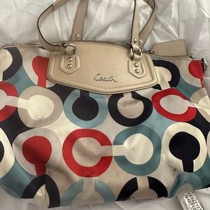 Coach sateen purse